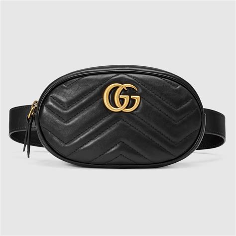 gucci belt bag mini|Gucci ladies black leather belt.